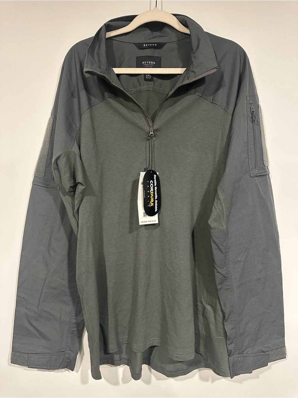 NWT Beyond Clothing A9T Mission Tactical Combat Shirt - Grey - Size 2XL